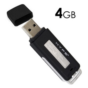 USB Flash Drive Voice & Audio Recorder - 4GB - Ships Same/Next Day!