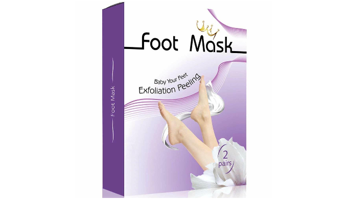 2 Pairs: Exfoliating Foot Mask Peel For Dry Callused Skin - Ships Same/Next Day!