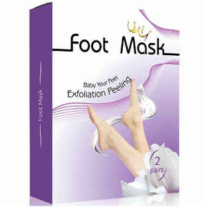 2 Pairs: Exfoliating Foot Mask Peel For Dry Callused Skin - Ships Same/Next Day!