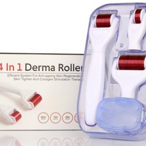 4 in 1 Derma Roller Set with Travel Case - Ships Same/Next Day!
