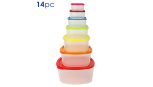 14 Piece Food Storage Container Set - Ships Same/Next Day!