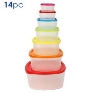 14 Piece Food Storage Container Set - Ships Same/Next Day!