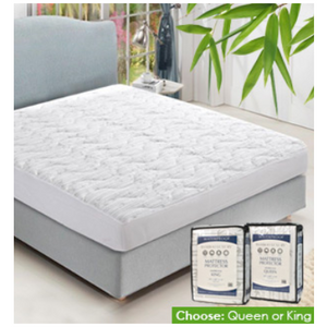 Luxury Bamboo Mattress Protector (King or Queen) - Ships Same/Next Day!
