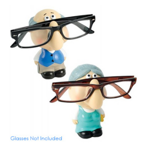 Grandma & Grandpa Glasses Holder Figurines - Ships Same/Next Day!