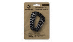 Pack of 4: Arrowpoint Tactical Polymer Carabiners - Ships Same/Next Day!