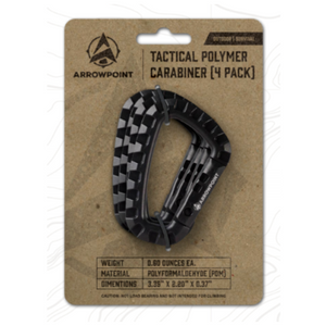 Pack of 4: Arrowpoint Tactical Polymer Carabiners - Ships Same/Next Day!