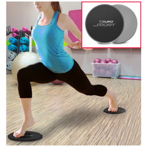 Dual Sided Gliding Exercise Discs by Aduro (2 Discs) - Ships Same/Next Day!