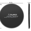 Dual Sided Gliding Exercise Discs by Aduro (2 Discs) - Ships Same/Next Day!