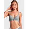 6 Pack: Mechaly Women's Adjustable Seamless Silhouette Full Cup Plain Cotton Bra Set - Ships Same/Next Day!