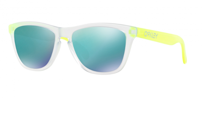 Oakley Frogskins Warehouse Clearance Sale (Store Display) - Ships Next Day! Clear Jade Sunglasses