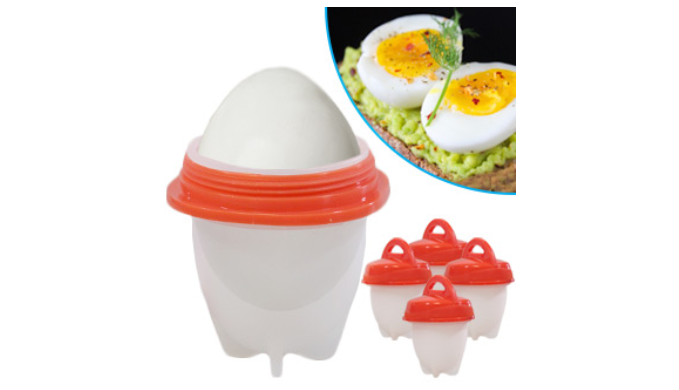 Pack of 4: Eggs Fast - No More Peeling and Quick Egg Maker - Ships Next Day!