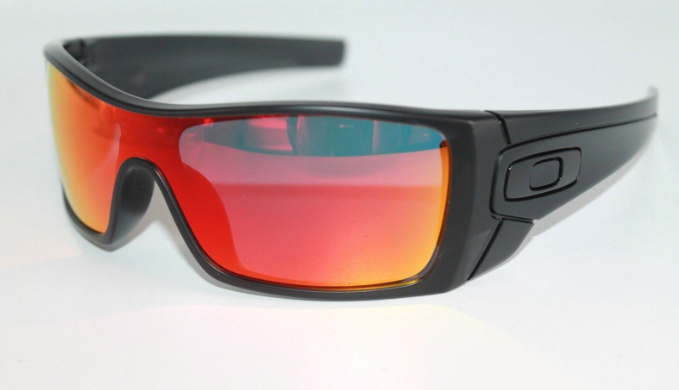 Oakley Batwolf Black/Ruby Sunglasses (Store Display Units) - Ships Next Day!