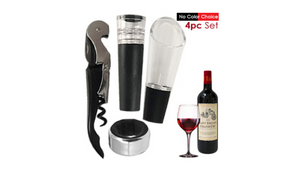 Great Gift: 4 Piece Wine Gift Set - Ships Next Day!