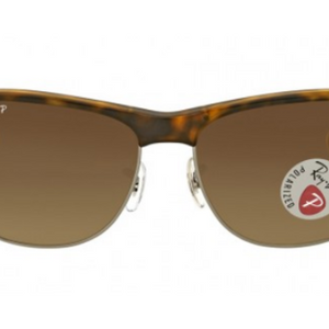 Ray-Ban Clubmaster Oversized Polarized Brown Gradient Sunglasses - Ships Next Business Day!