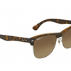 Ray-Ban Clubmaster Oversized Polarized Brown Gradient Sunglasses - Ships Next Business Day!