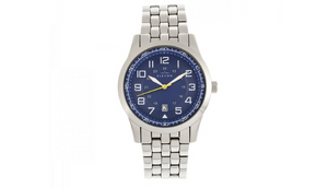 Elevon Garrison Bracelet Watch w/Date - Silver/Blue - Ships Next Business Day!