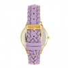 Sophie & Freda Tucson Leather-Band Watch w/Swarovski Crystals - Gold/Lavender - Ships Next Business Day!
