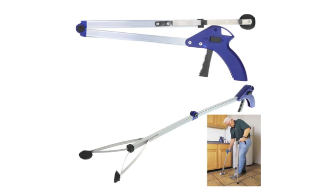 2 Pack: Foldable Long Reaching Pick Up Claw Tool - Perfect for the Elderly or Small Children - Ships Next Day!