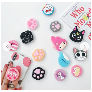 4 Pack: 3D Cartoon-Style Cute Pop Expanding Universal Phone Holder/Stand (Random Selection) - Ships Next Day!