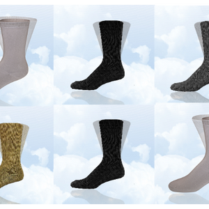 6 Pairs: Simcan Diabetic Comfort Socks (Assorted Styles/Colors) - Ships Next Day!