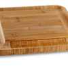 Bamboo Cheese Board & Cutlery Set w/ Slide Out Drawer & 4 Stainless Knife - Ships Next Day!