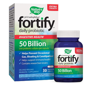 FINAL PRICE DROP: Nature's Way Primadophilus Fortify Extra Strength Adult Daily Probiotic 50 billion (30 Vegetarian Capsules) - Ships Next Day!