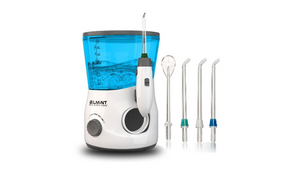 Electric Water Jet Pick Oral Cleansing Flosser + 3 Nozzles, Tongue Scraper & Case - Ships Next Day!