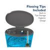 Electric Water Jet Pick Oral Cleansing Flosser + 3 Nozzles, Tongue Scraper & Case - Ships Next Day!