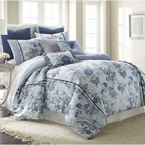 Amrapur Overseas Floral Farmhouse 8-Piece Comforter Set (Queen) - Ships Next Day!