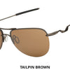 Oakley Unisex Sunglasses (Store Display Units) - Tailpin Enduro Sliver & More! Brown