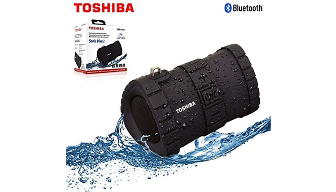 Toshiba Sonic Dive 2 Rugged Floating Wireless Speaker - Ships Next Day!