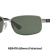 Ray-Ban Polarized Sunglasses Liquidation Sale - Ships Next Day! Rb3478 (60Mm)
