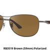 Ray-Ban Polarized Sunglasses Liquidation Sale - Ships Next Day! Rb3519 Brown (59Mm)