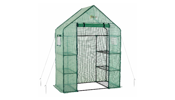 Ogrow Deluxe Walk-In 3 Tier 6 Shelf Portable Greenhouse - Easily Assembled - Ships Next Day!