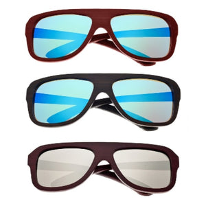 Earth Wood Polarized Aviator Sunglasses - Ships Next Day!