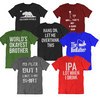 3, 6, or 12 Packs: Assorted Witty Printed T-Shirts - Ships Next Day!