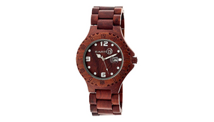 Earth Wood Ray Unisex Watch / Bracelet with Date - Ships Next Day!