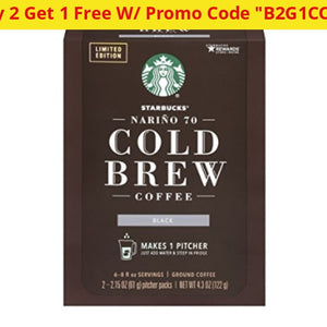 9 Pitcher Packs Of Starbucks Nariño 70 Cold Brew Medium Roast Coffee (Past Best By Date) - Ships