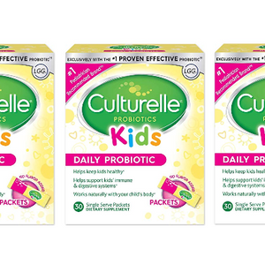 PRICE DROP: 3 Pack - Culturelle Kids Packets Daily Probiotic Supplement | #1 Pediatrician Recommended Brand - Ships Next Day