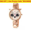 Boum Sagesse Ladies Owl Watch - Ships Next Day! Rose Gold Watches
