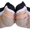 6 Pack: Mechaly Polyester Plain Seamless Comfort Assorted Colors Bras - Ships Next Day!