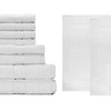 PRICE DROP: Luxury Hotel 100% Cotton Super Soft Bath Towels + Mats 10 Piece Gift Set (2 Bath, 2 Hand, 4 Washcloth, 2 Large Mats)