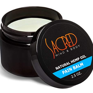 HUGE Price Drop: Hemp Sacred Natural Hemp Oil Pain Relief Balm for Joint, Muscle and Arthritis Relief (2.5 Ounce) - Ships Next Day!