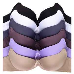 6 Pack: Mechaly Apparel Women's Plain Lace Bra - Ships Next Day!