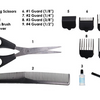 10 Piece Hair Clipper Set with 4 Blade Guards - Ships Next Day!