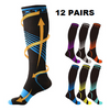 6, 12 or 24 Pairs: Verge Knee-High Sport Compression Socks for Swelling or Bad Blood Circulation