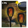 6 Pack: Solar Flickering Flame Stake Lights (Smaller Qty Packs Available) - Ships Next Day!