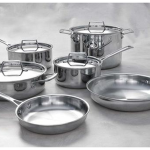 FINAL PRICE DROP: Lenox L-12360 Cookware Set 10 Piece Stainless Steel - Ships Next Day!