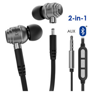 Fuze 2-In-1 Bluetooth And Wired Earbuds - Ships Next Day