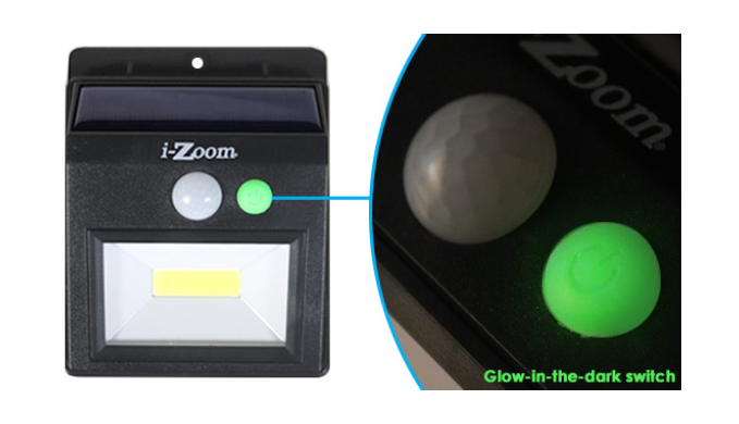 Solar Powered Night Beam Outdoor Security Light Ships Next Day